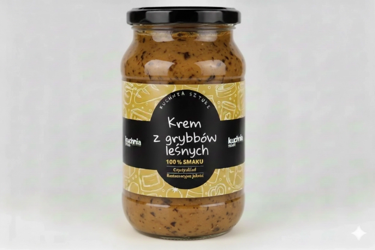 Aksamitny krem z grzybów leśnych